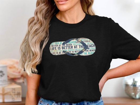 'Life's Better at the Beach' Slogan T-Shirt