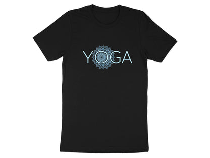Yoga Mandala Blue Graphic T-Shirt