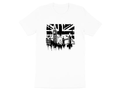 London Skyline & Union Jack T-Shirt - Iconic Landmark Art
