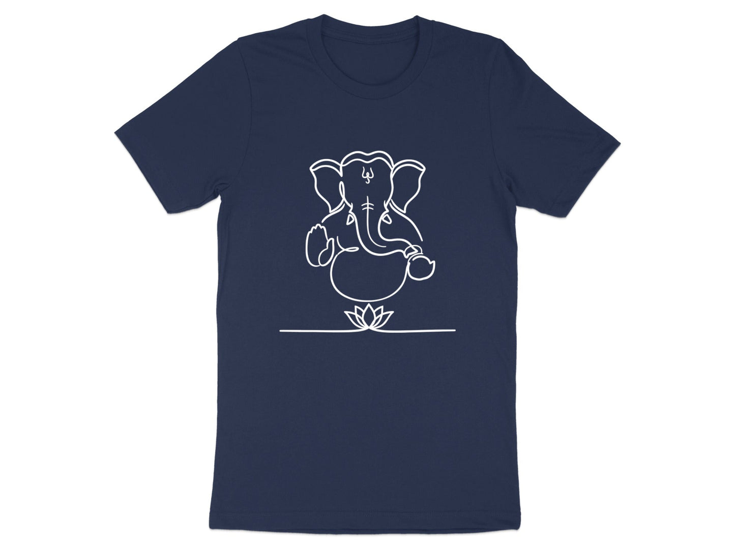 Lord Ganesha Minimalist Line Art Tee