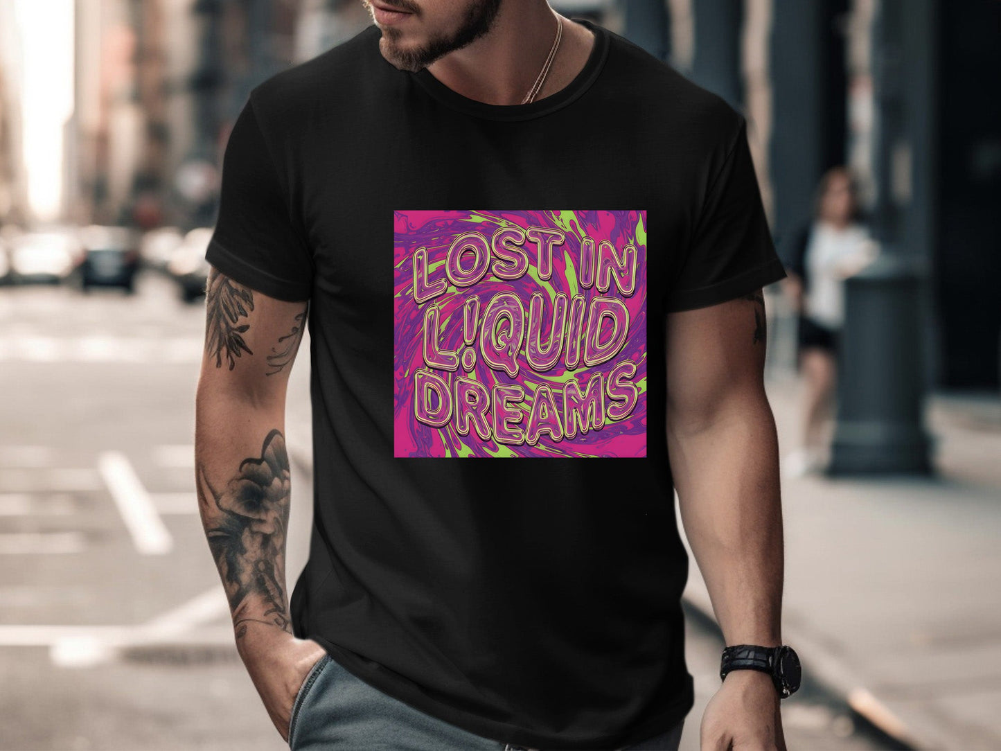 Lost in Liquid Dreams Psychedelic T-Shirt