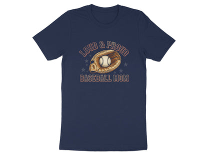Loud & Proud Baseball Mom Tee - Vintage Distressed Glove Shirt