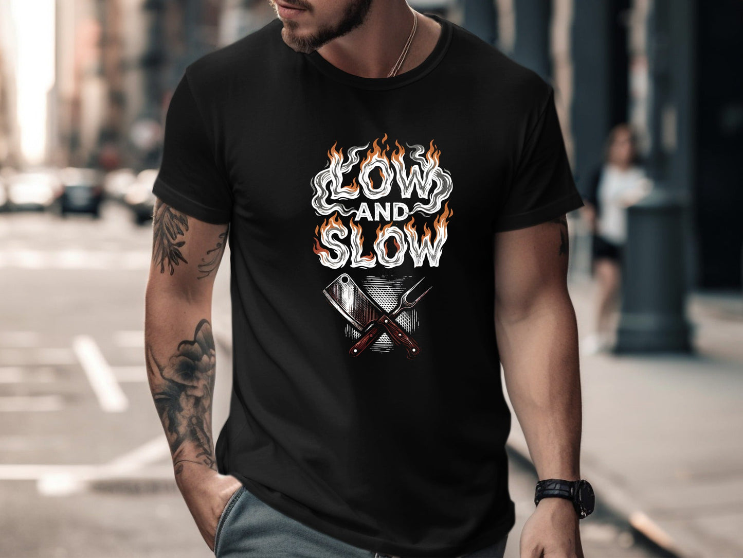 Low and Slow BBQ Pitmaster T-Shirt