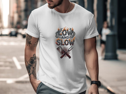 Low and Slow BBQ Pitmaster T-Shirt