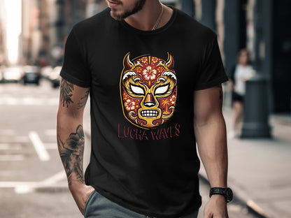 Lucha Waves Mexican Wrestling Mask T-Shirt