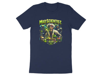 Mad Scientist Retro Illustration T-Shirt - Sci-Fi Lab Tee