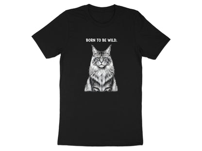 Born To Be Wild Maine Coon Cat T-Shirt