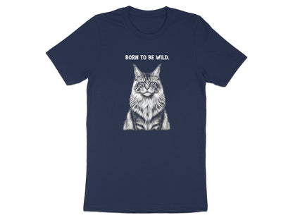 Born To Be Wild Maine Coon Cat T-Shirt