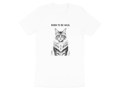 Born To Be Wild Maine Coon Cat T-Shirt