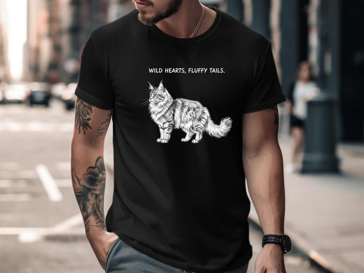 Wild Hearts Fluffy Tails Maine Coon T-Shirt