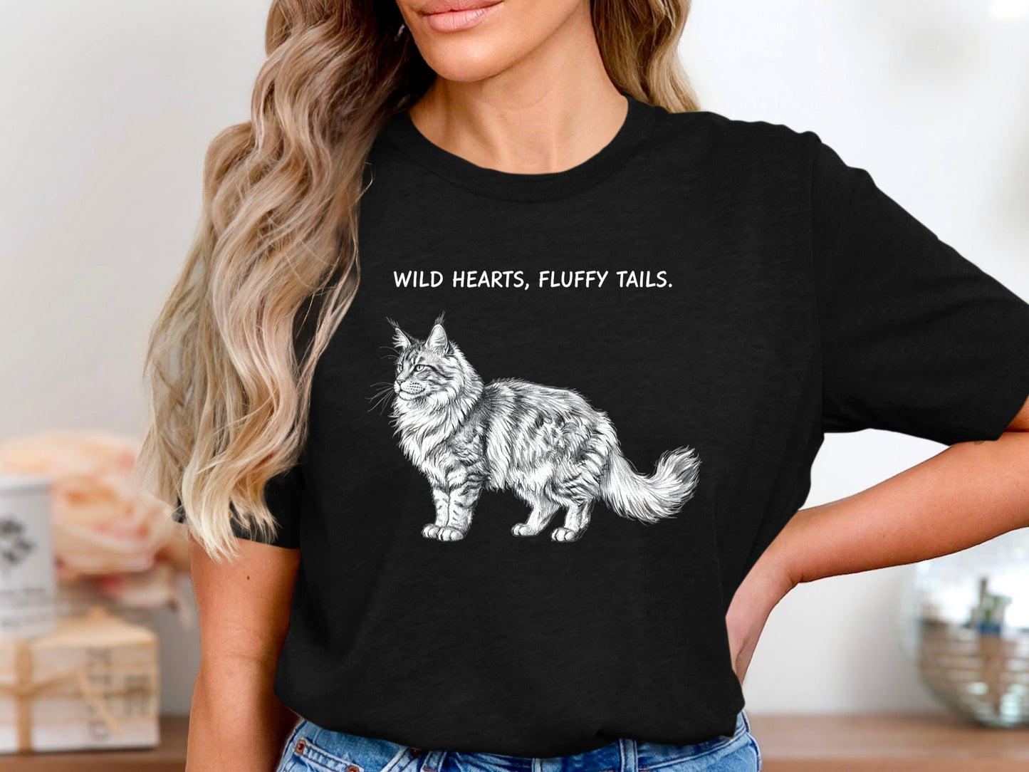 Wild Hearts Fluffy Tails Maine Coon T-Shirt