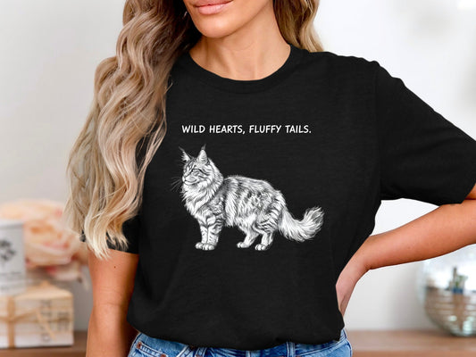 Wild Hearts Fluffy Tails Maine Coon T-Shirt