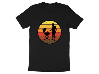 Sunset BBQ Silhouette Grilling T-Shirt