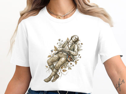 The Poet's Rest T-Shirt - Romantic Renaissance Graphic