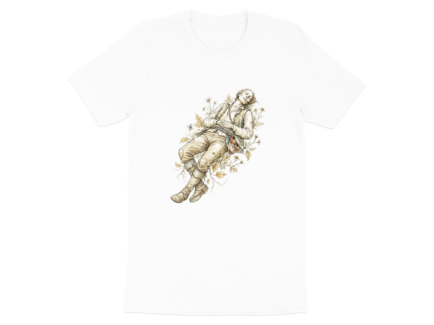 The Poet's Rest T-Shirt - Romantic Renaissance Graphic