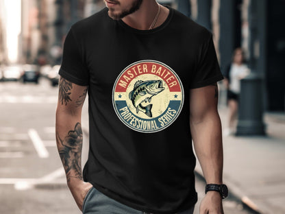 Master Baiter Professional Series Fishing Badge Tee