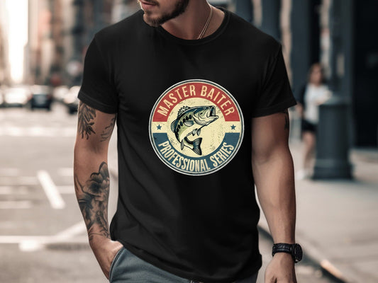 Master Baiter Professional Series Fishing Badge Tee