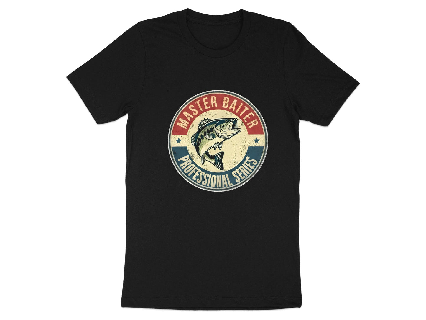 Master Baiter Professional Series Fishing Badge Tee