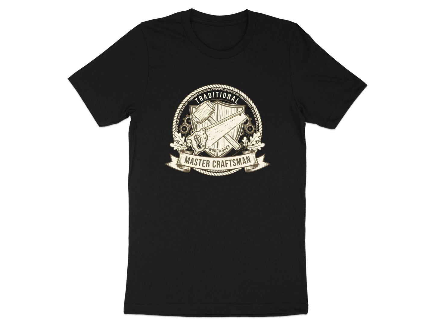 Traditional Master Craftsman T-Shirt - Woodworking Logo Tee