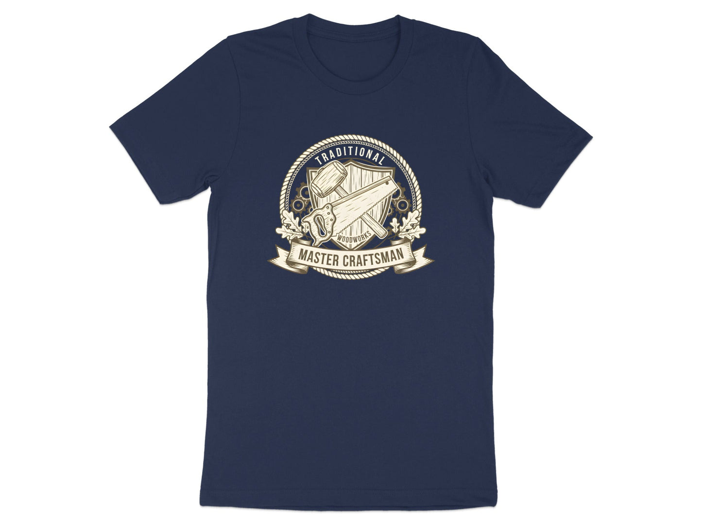 Traditional Master Craftsman T-Shirt - Woodworking Logo Tee