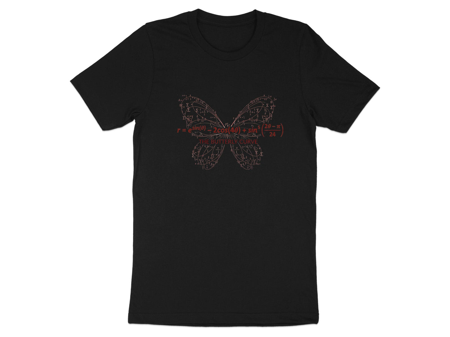 Algebraic Geometry Butterfly Curve Math T-Shirt