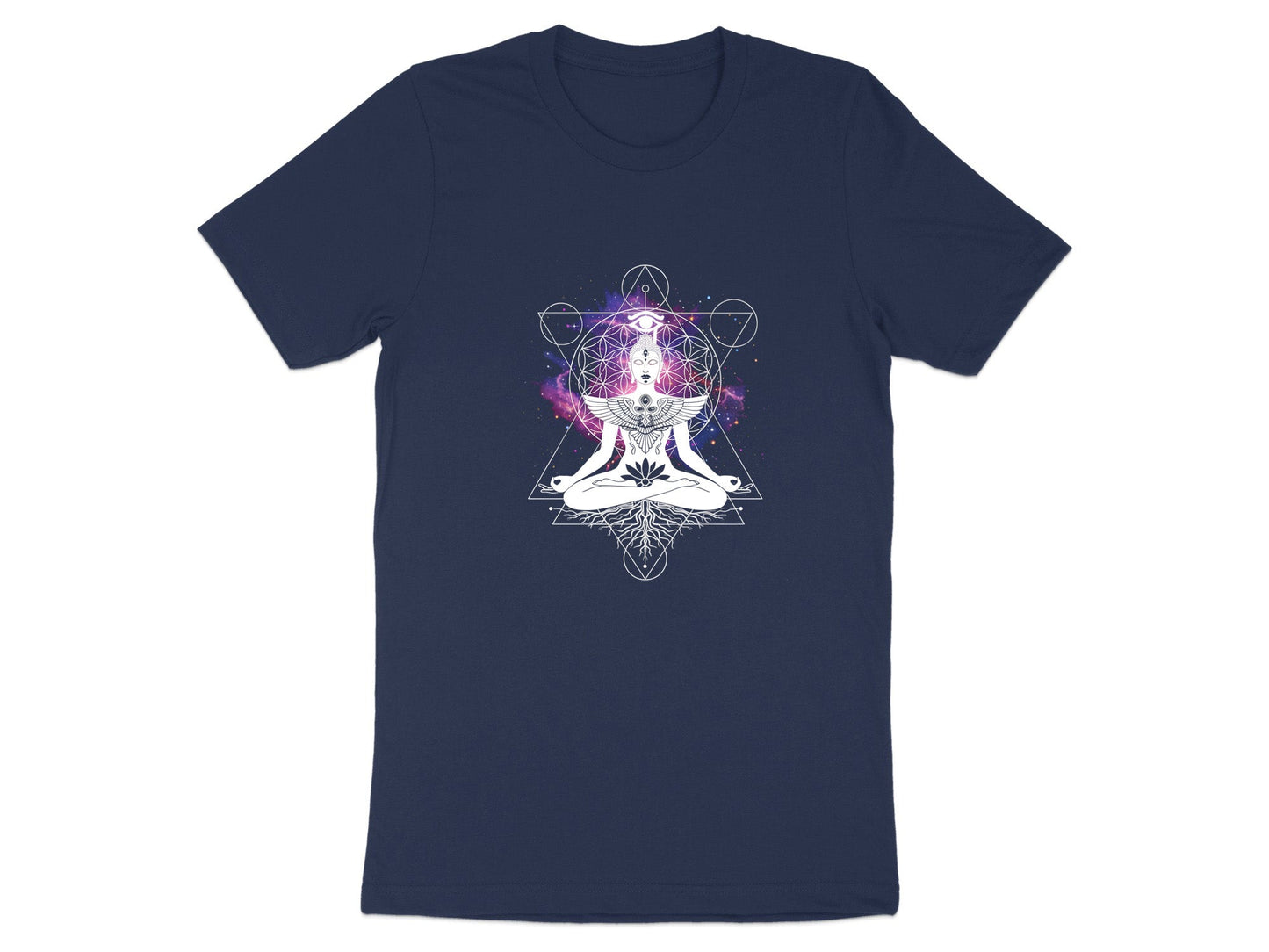 Sacred Geometry Buddha Space T-Shirt