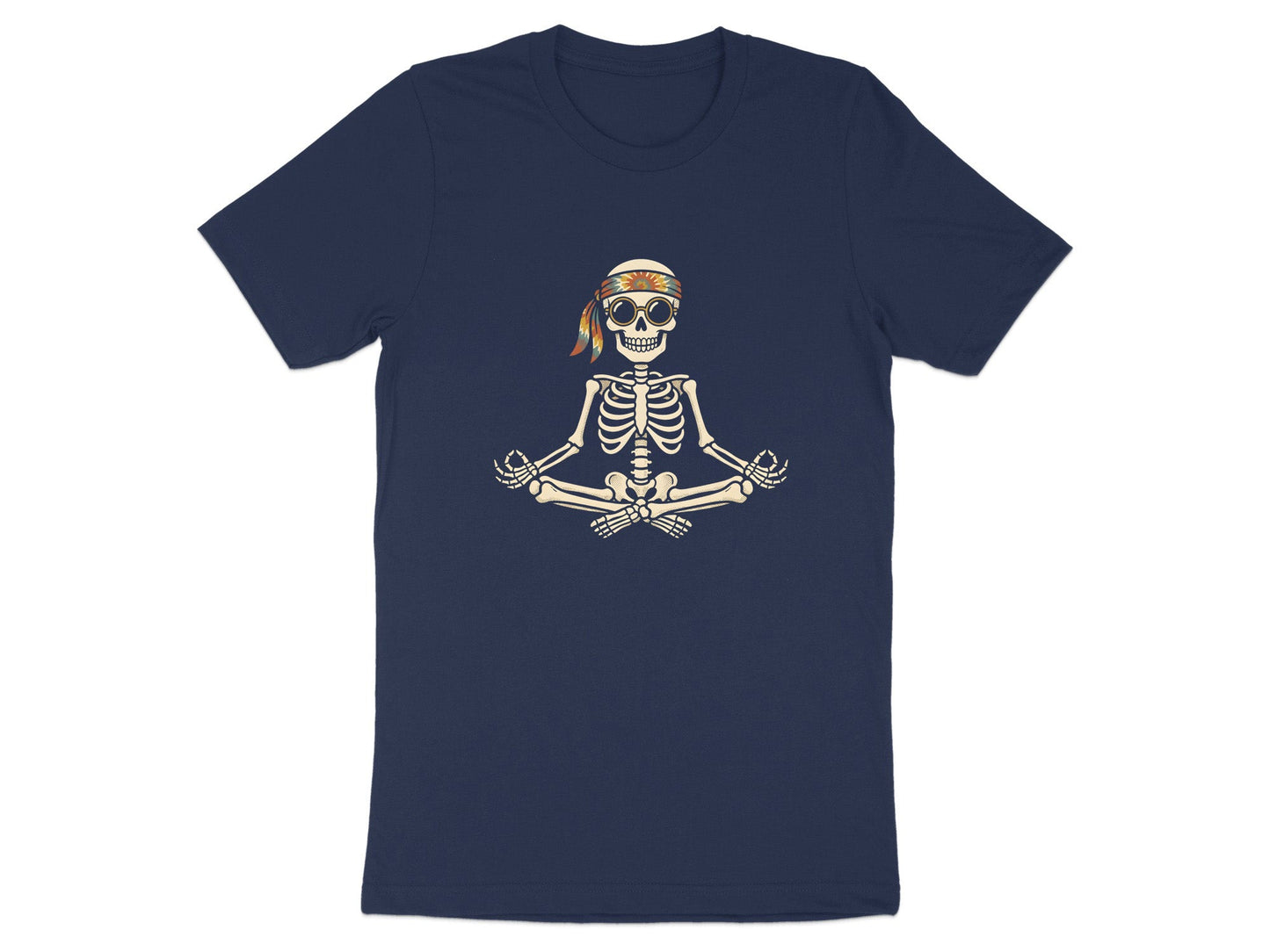 Chill Skeleton Meditating Yoga T-Shirt