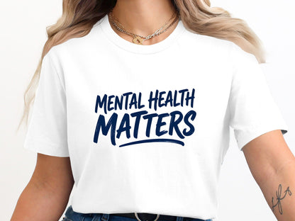 Mental Health Matters Brush Script Tee