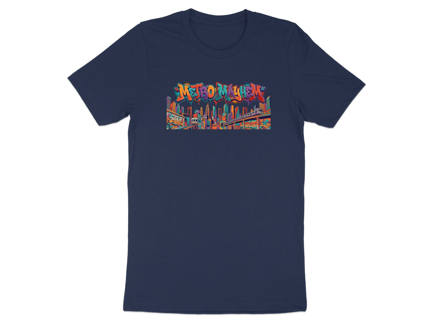 Metro Mayhem City Skyline Graffiti Graphic Tee