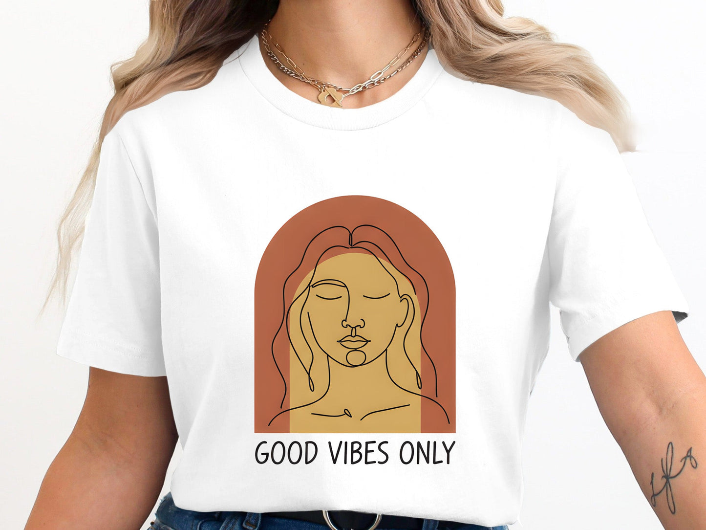 Good Vibes Only Arch Portrait T-Shirt