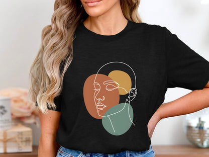 Modernist Abstract Face T-Shirt