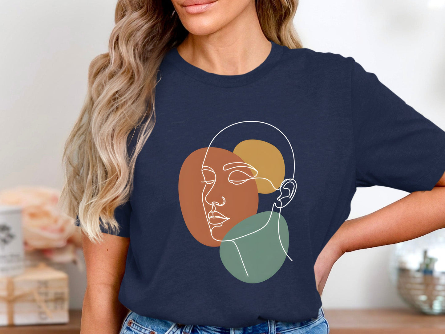 Modernist Abstract Face T-Shirt
