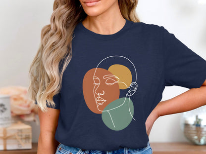 Modernist Abstract Face T-Shirt
