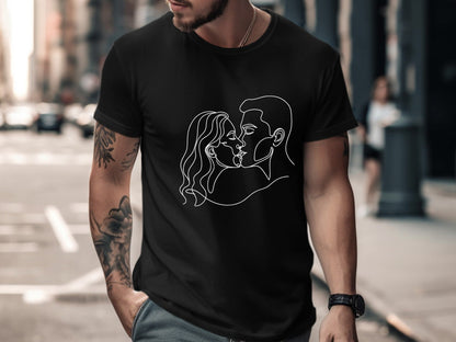 The Kiss Minimalist Romance T-Shirt