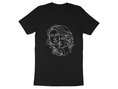 Floral Sisterhood Line Art T-Shirt