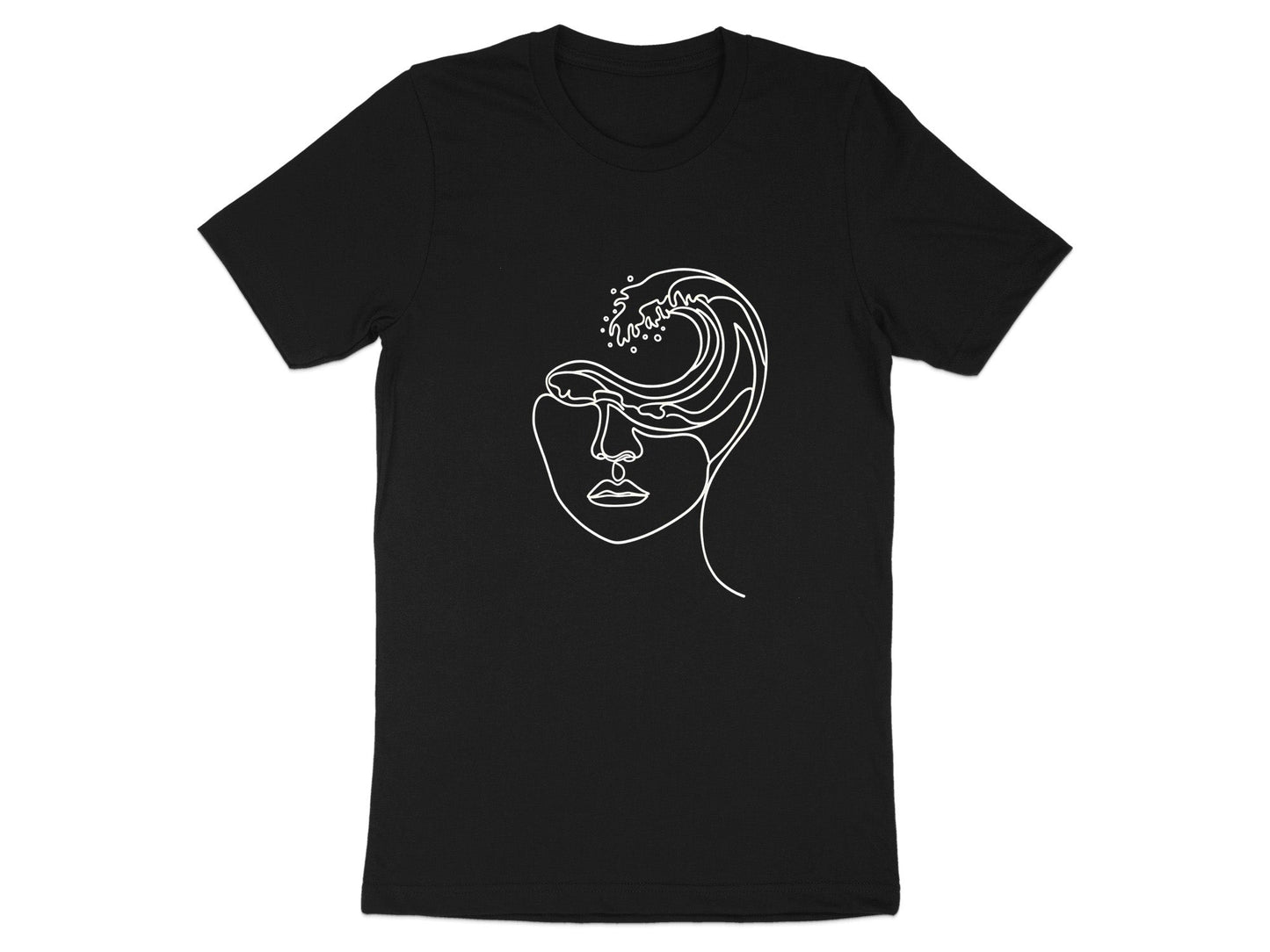 Ocean Mind Wave Portrait T-Shirt