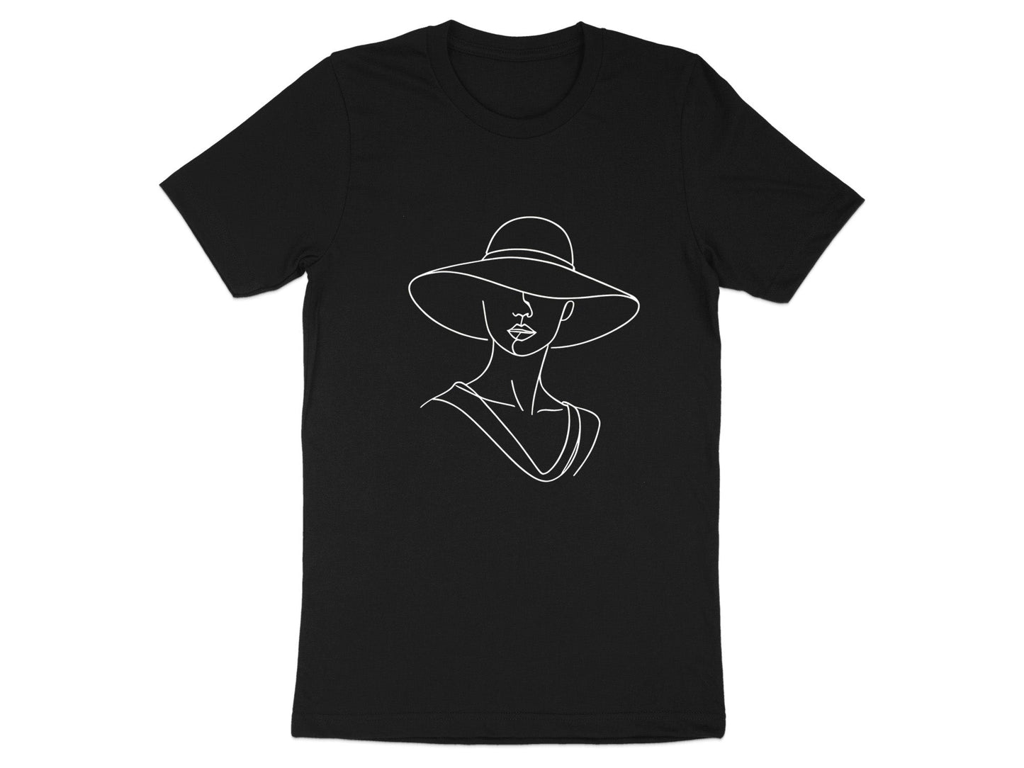 Sun Hat Silhouette Minimalist T-Shirt