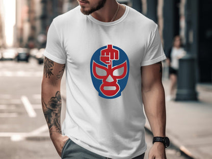 Classic Lucha Mask & Fist Icon T-Shirt