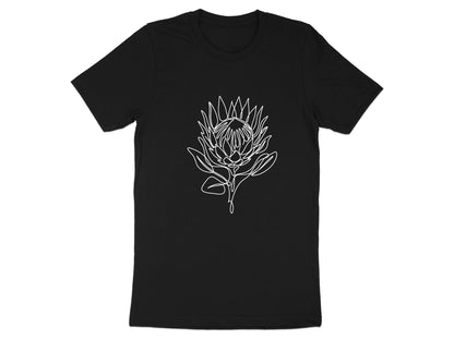 King Protea Fine Line Art T-Shirt