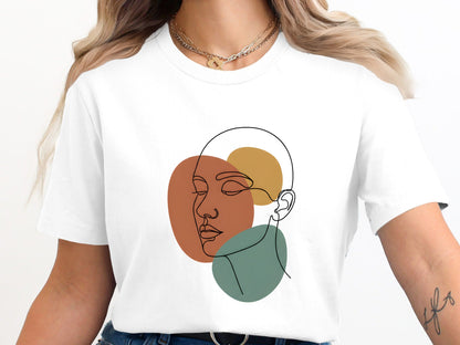 Modernist Abstract Face T-Shirt