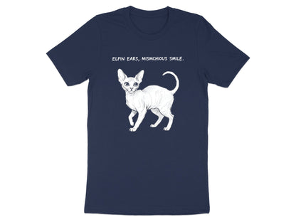 Elfin Ears Mischievous Smile Devon Rex T-Shirt