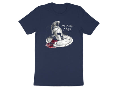 Molon Labe Spartan Helmet & Shield T-Shirt - Ancient Warrior Tee