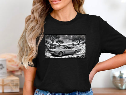 Outback Muscle Car Monochrome T-Shirt