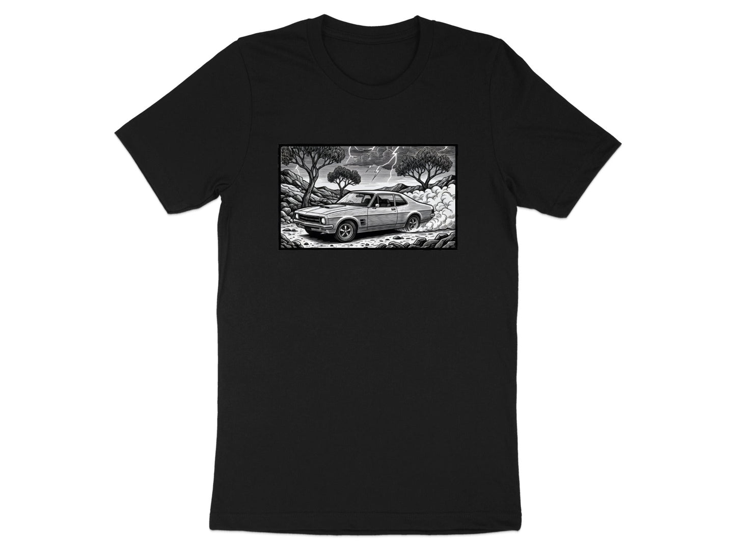 Outback Muscle Car Monochrome T-Shirt