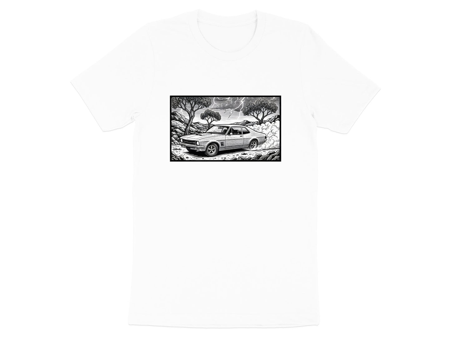 Outback Muscle Car Monochrome T-Shirt