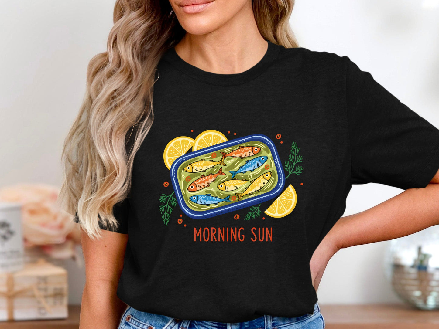 Morning Sun Tinned Fish Graphic T-Shirt