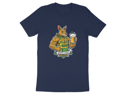 Buff Kangaroo Beer T-Shirt - Funny Australian Animal Art