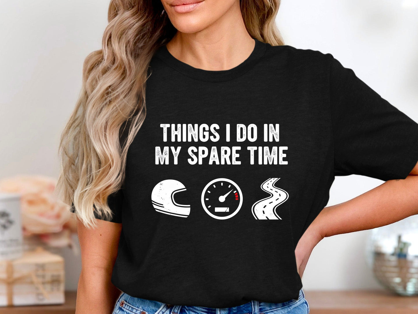 Things I Do In My Spare Time Biker T-Shirt