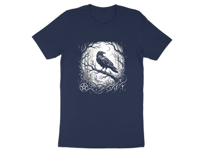 Mystical Raven Forest Spirit Graphic T-Shirt