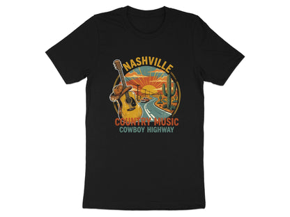 Nashville Country Music Cowboy Highway Retro Tee